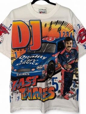 Chase Authentics Dale Jarrett # 88 NASCAR AOP t-shirt size medium